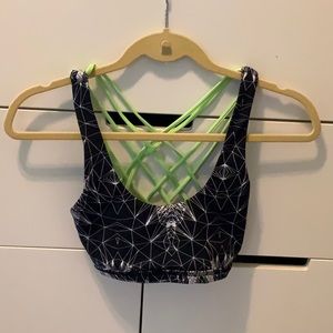 Patterned sports bra